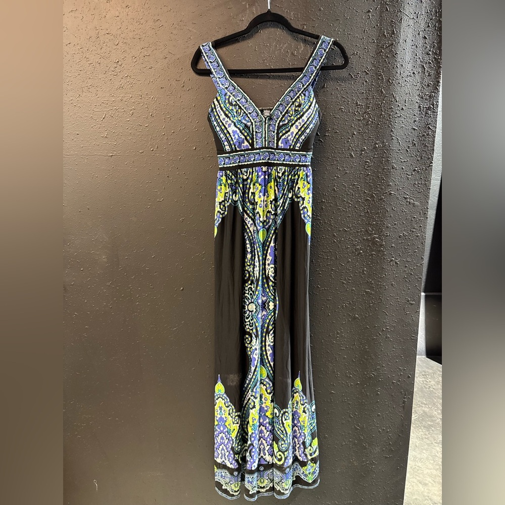 INC International Concepts Bold Patterned Sundress with Straps Size Small
